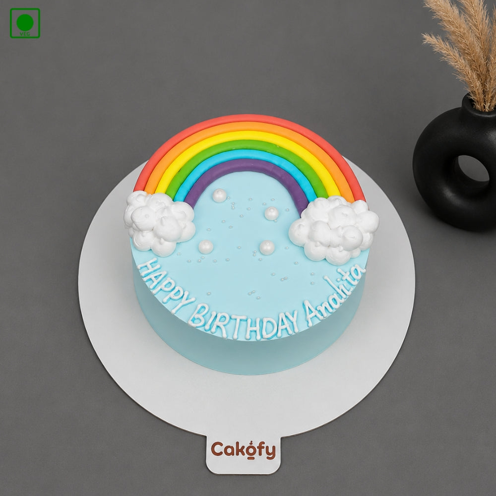 Rainbow Sky Birthday Cake - Gurgaon, Delhi & Noida