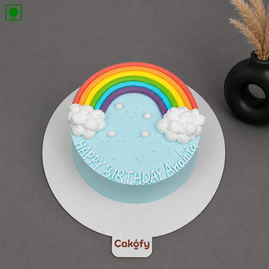 Rainbow Sky Birthday Cake - Gurgaon, Delhi & Noida