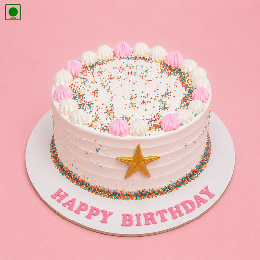 Rainbow Sprinkle Birthday Cake - Gurgaon, Delhi & Noida