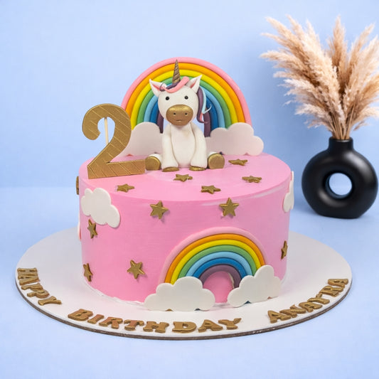Rainbow Unicorn Cake - Gurgaon & Delhi NCR | Cakofy