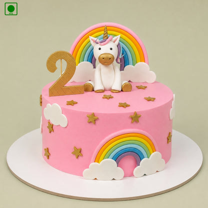 Rainbow Unicorn Cake - Gurgaon, Delhi & Noida