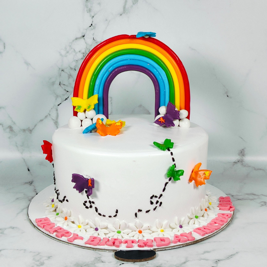 Rainbow Butterfly Cake Gurgaon & Delhi NCR | Cakofy