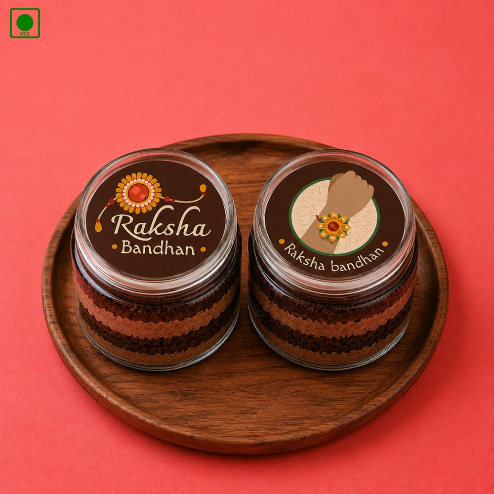 Rakhi Chocolate Jar Cake - Gurgaon, Delhi & Noida