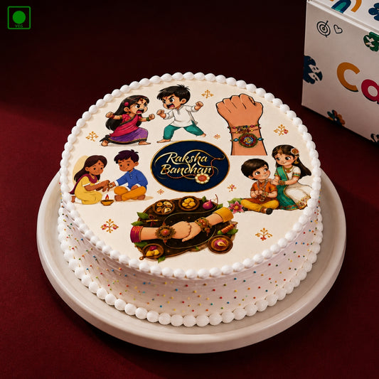 Raksha Bandhan Photo Cake - Gurgaon, Delhi & Noida