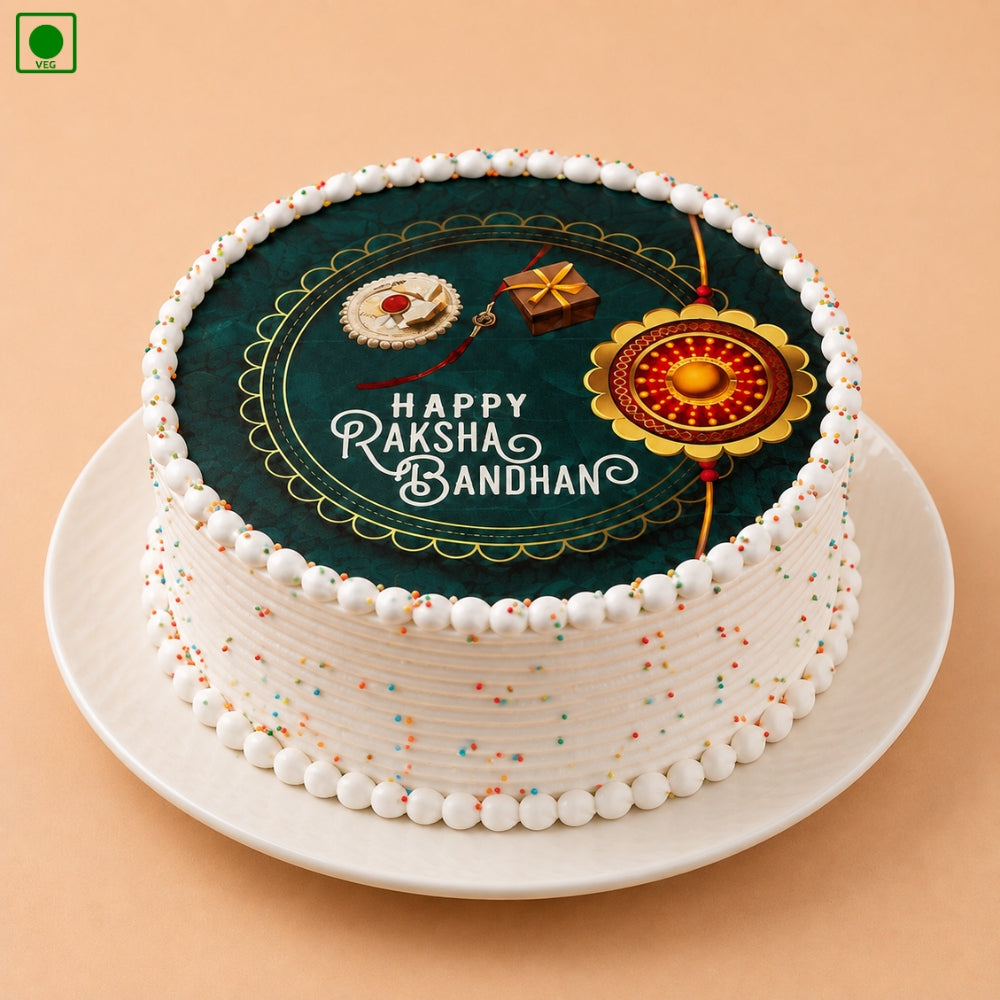 Raksha Bandhan Rakhi Photo Cake - Gurgaon, Delhi & Noida