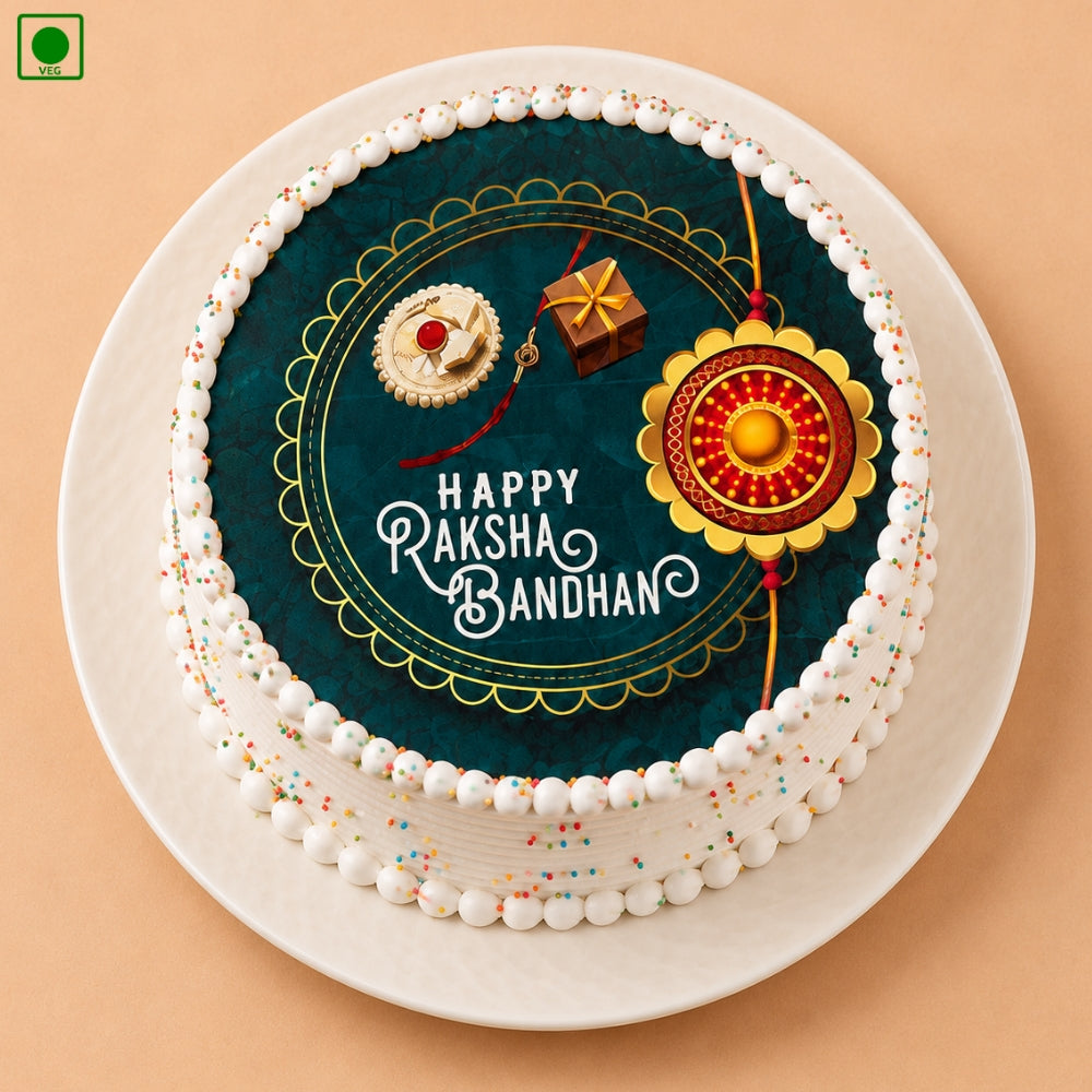 Raksha Bandhan Rakhi Photo Cake - Gurgaon, Delhi & Noida