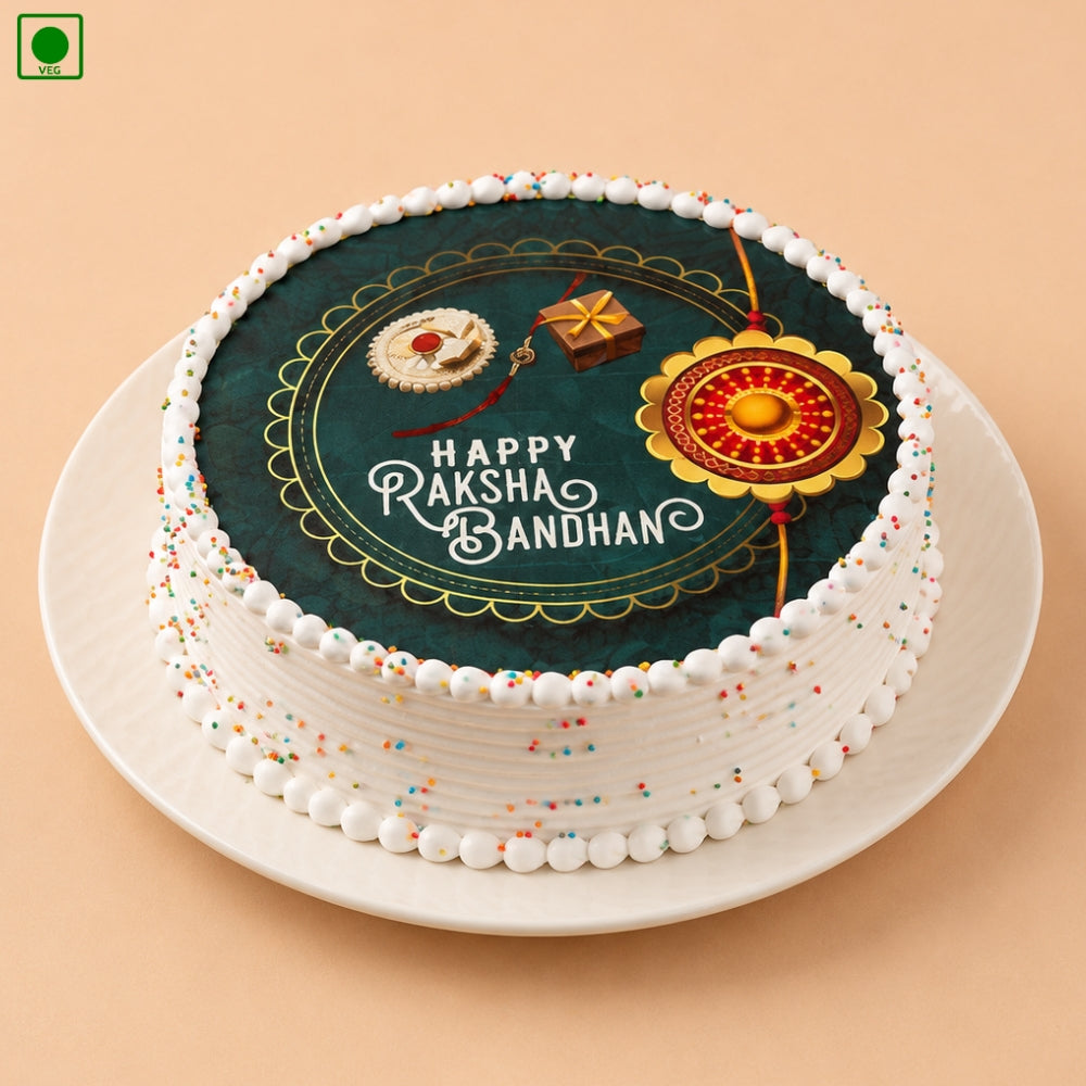 Raksha Bandhan Rakhi Photo Cake - Gurgaon, Delhi & Noida