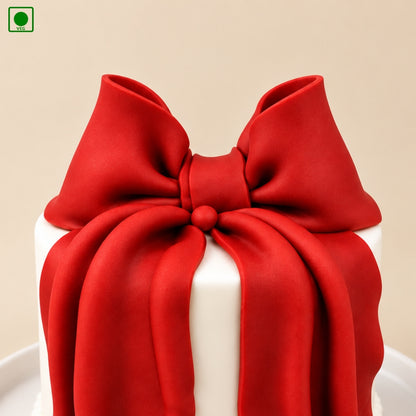 Red Bow Designer Cake
