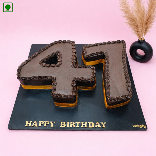 Rich Chocolate Number Cake - Gurgaon, Delhi & Noida
