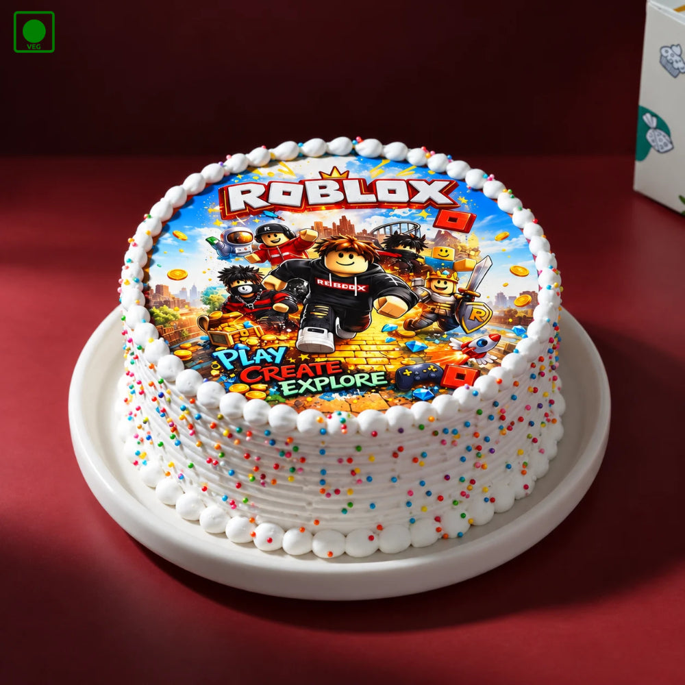 Roblox Action Adventure Cake - Gurgaon, Delhi & Noida