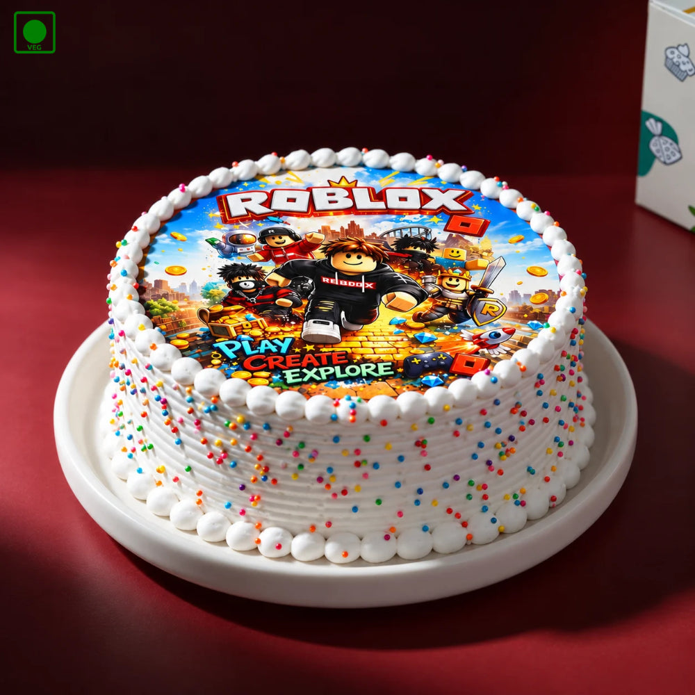 Roblox Action Adventure Cake - Gurgaon, Delhi & Noida