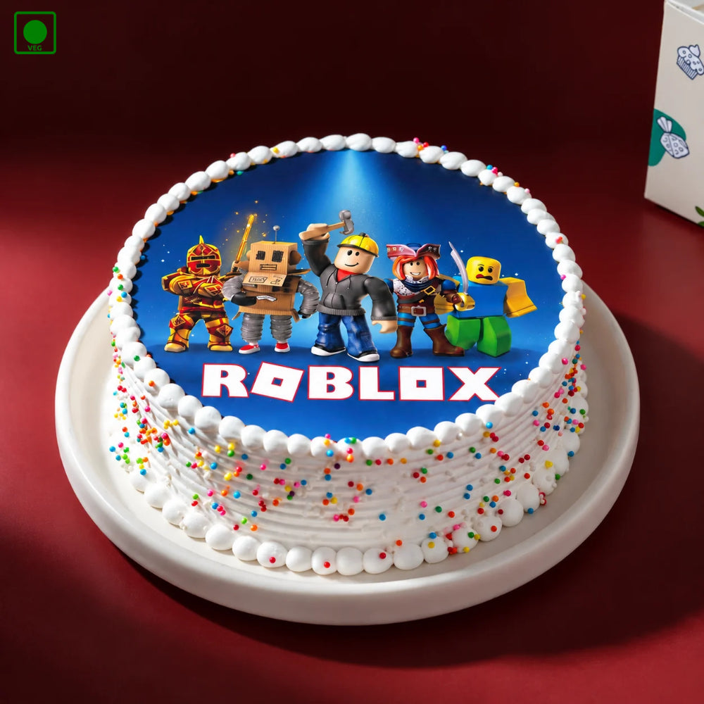 Roblox Cartoon Photo Cake - Gurgaon, Delhi & Noida