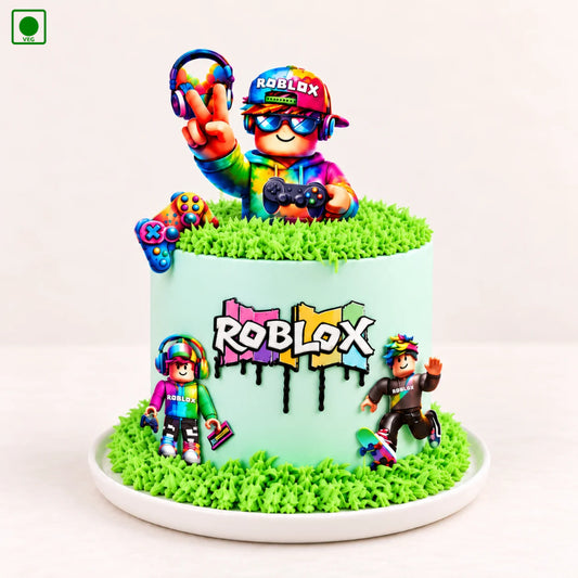Roblox Cartoon Photo Cake - Gurgaon, Delhi & Noida