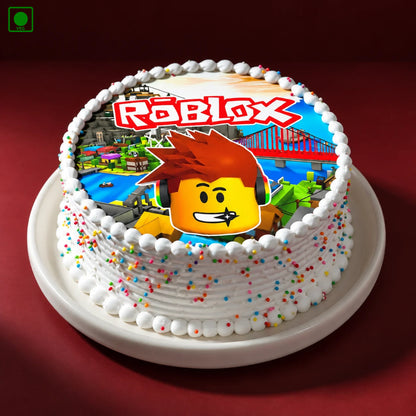 Roblox Kids Gaming Photo Cake - Gurgaon, Delhi & Noida