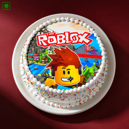 Roblox Kids Gaming Photo Cake - Gurgaon, Delhi & Noida