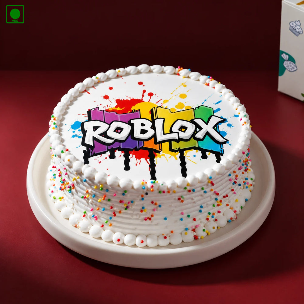 Roblox Printed Photo Cake - Gurgaon, Delhi & Noida