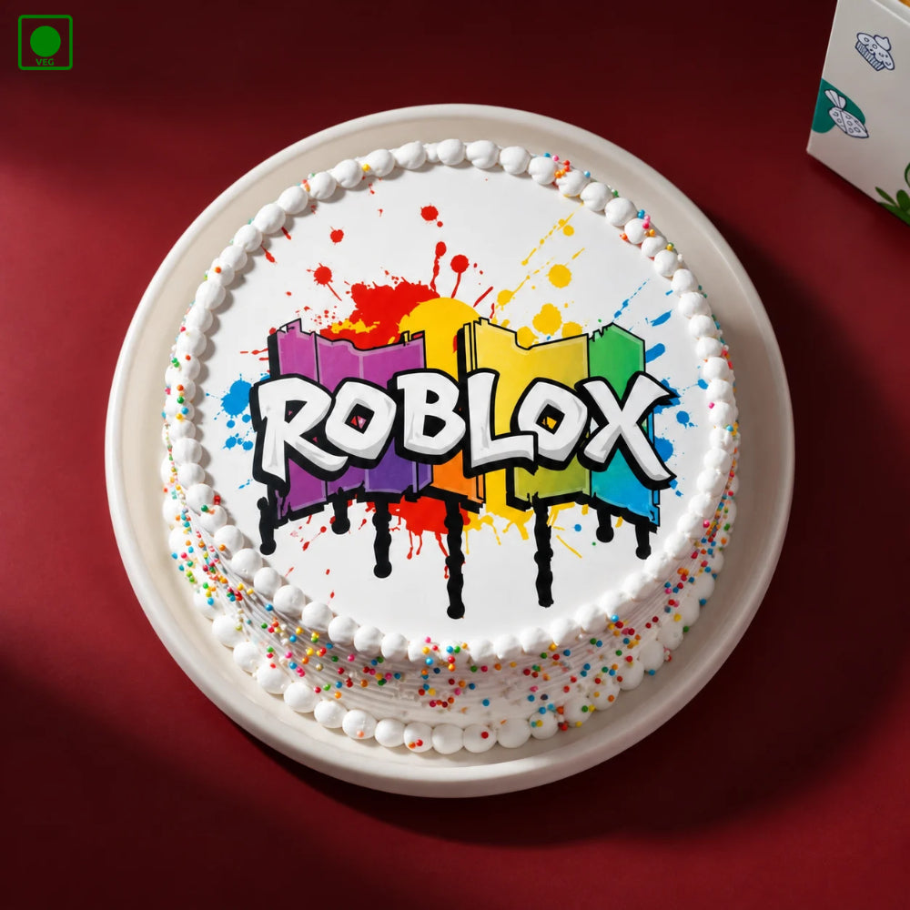 Roblox Printed Photo Cake - Gurgaon, Delhi & Noida