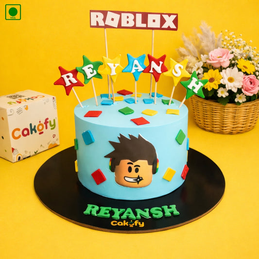 Roblox Star Topper Cake – Gurgaon, Delhi & Noida