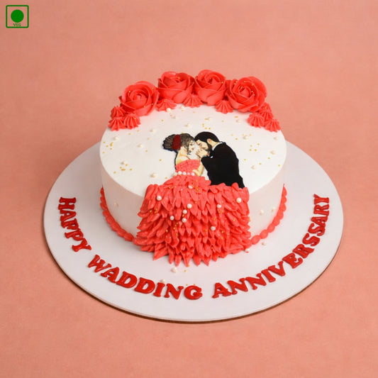 Romantic Couple Designer Cake - Gurgaon & Delhi NCR | Cakofy