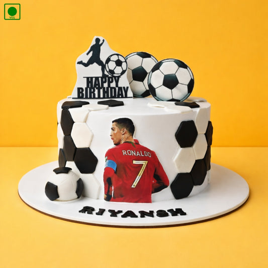 Ronaldo Football Theme Cake – Gurgaon & Delhi NCR | Cakofy