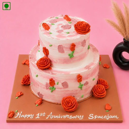 Rose Theme Cake - Gurgaon, Delhi & Noida