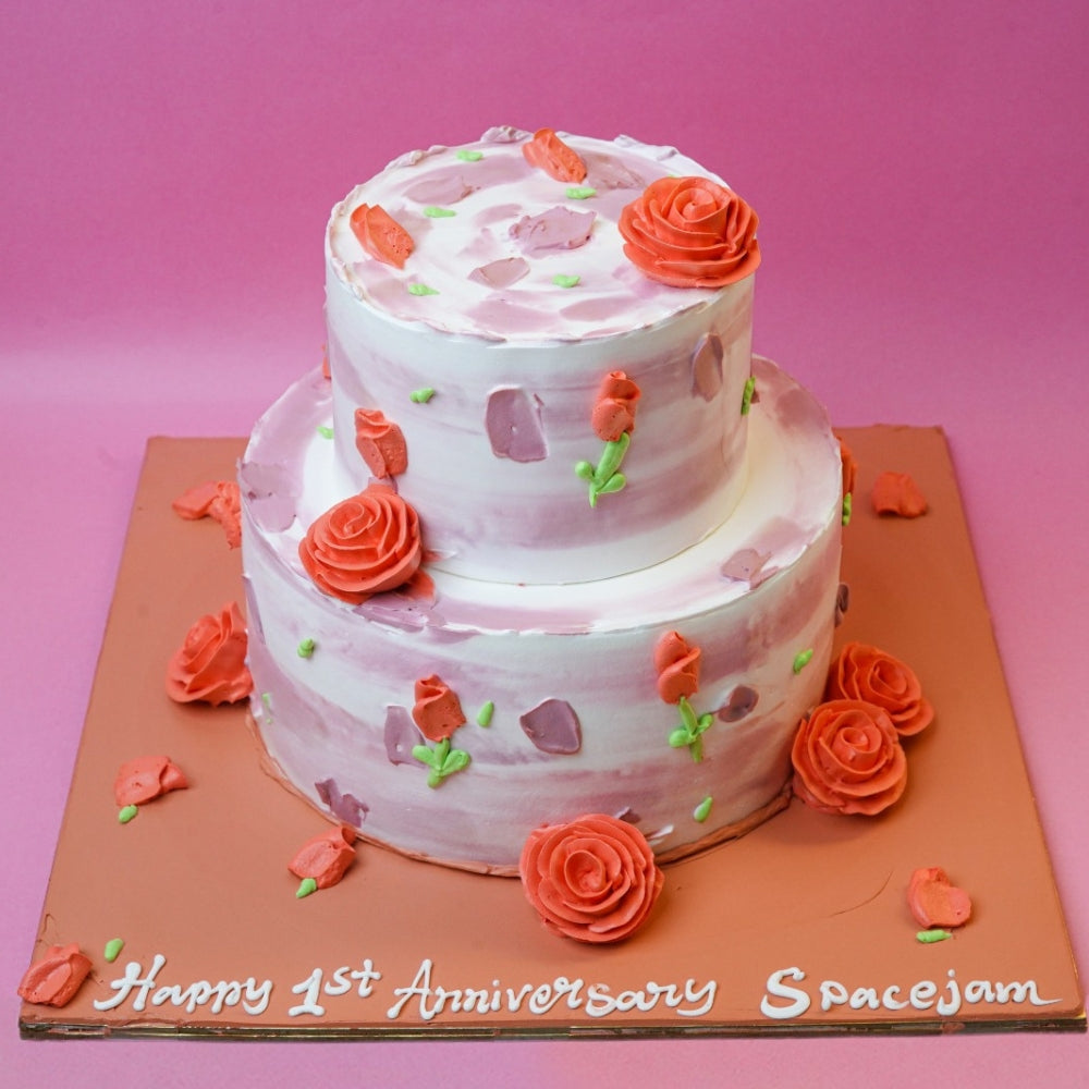 Rose Theme Cake - Gurgaon & Delhi NCR | Cakofy
