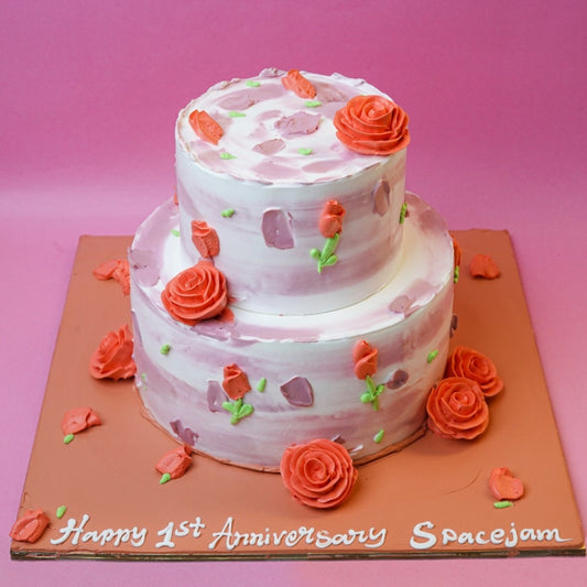 Rose Theme Cake - Gurgaon & Delhi NCR | Cakofy