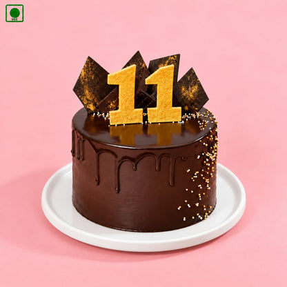 Royal Gold Number Cake - Gurgaon, Delhi & Noida