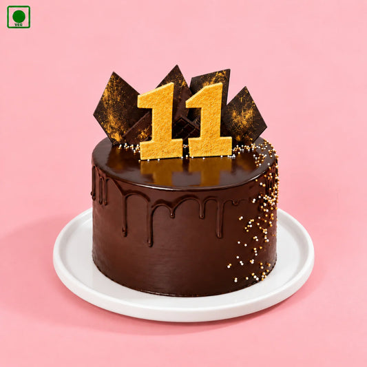 Royal Gold Number Cake - Gurgaon, Delhi & Noida