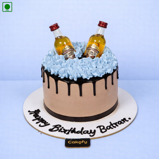 Royal Chivas Choco Drip Cake - Gurgaon & Delhi NCR | Cakofy