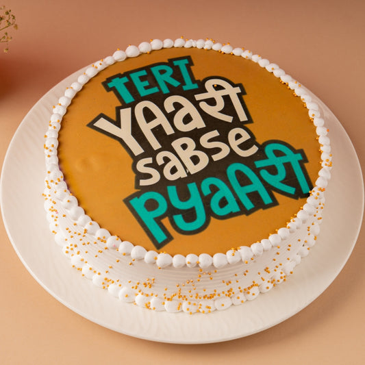 Teri Yaari Sabse Pyari Cake – Gurgaon & Delhi NCR | Cakofy