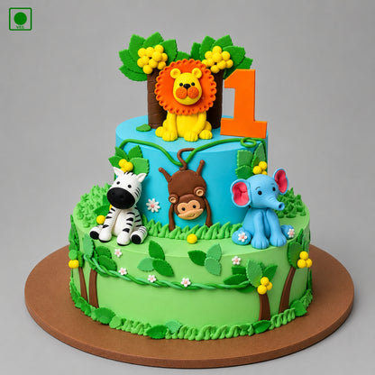 Safari Adventure Kids Cake - Gurgaon, Delhi & Noida