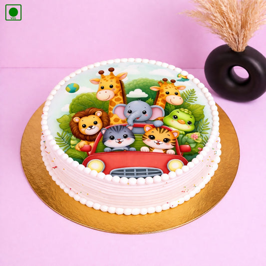 Safari Adventure Ride Cake – Gurgaon & Delhi NCR | Cakofy