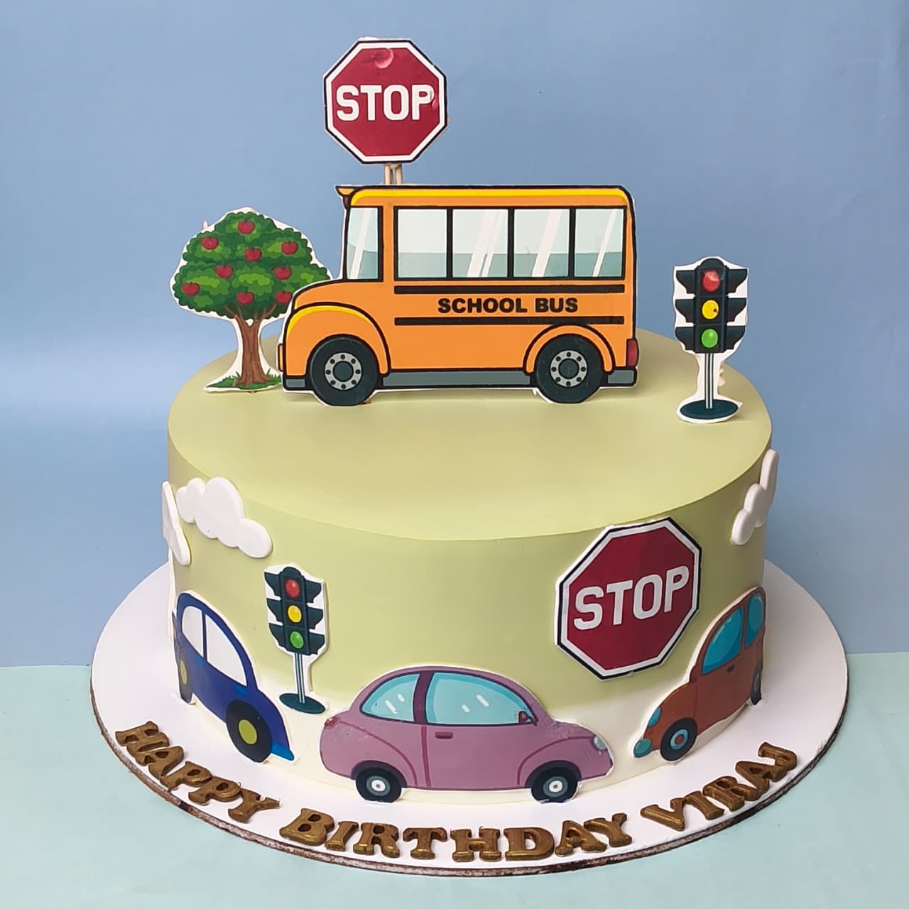 School Bus Theme Cake - Gurgaon & Delhi NCR | Cakofy