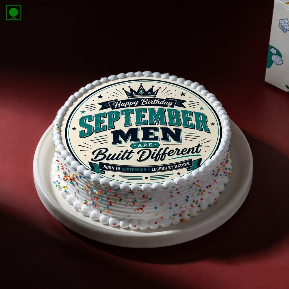 September Man Born Birthday Cake - Gurgaon, Delhi & Noida