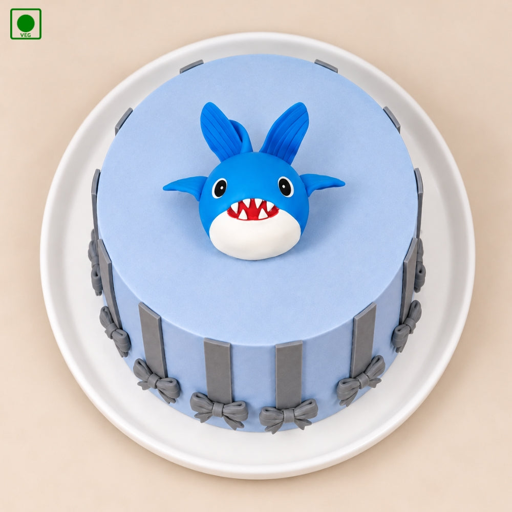 Shark Party Cake - Gurgaon, Delhi & Noida