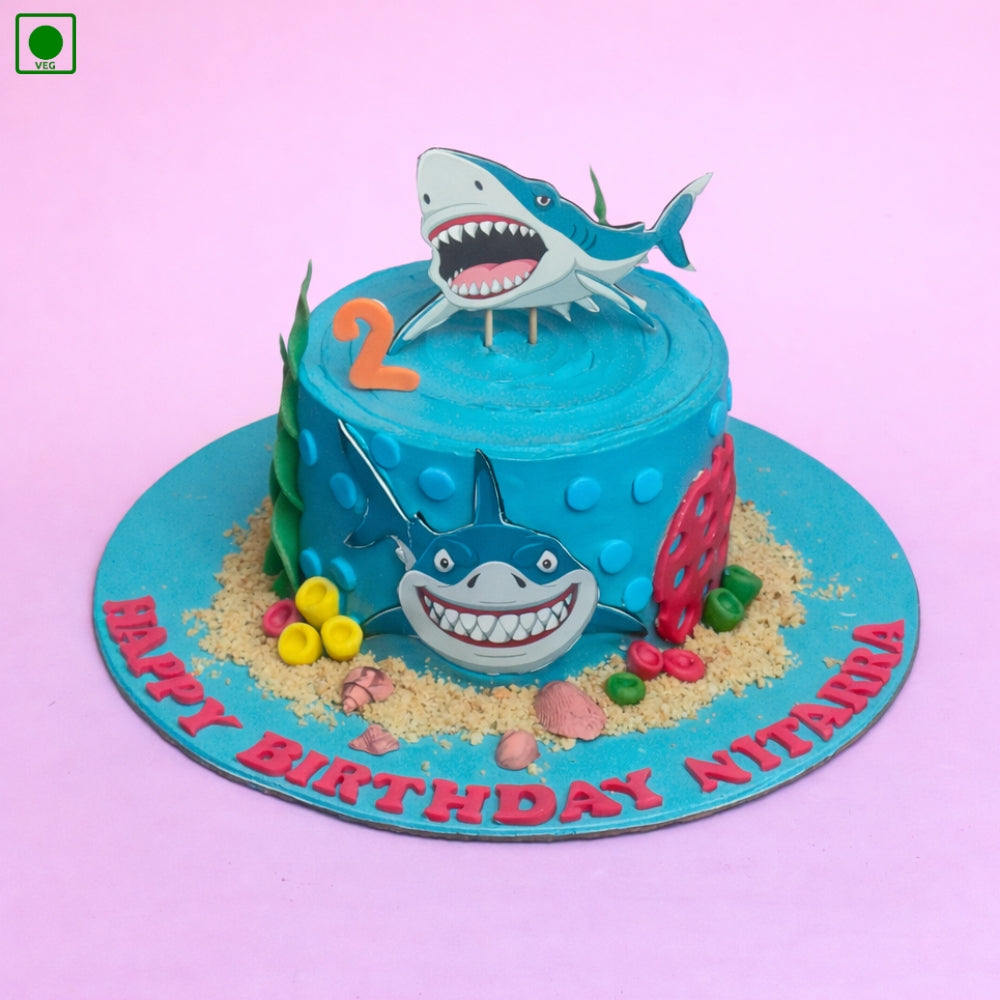 Shark Theme Kids Cake - Gurgaon & Delhi NCR | Cakofy