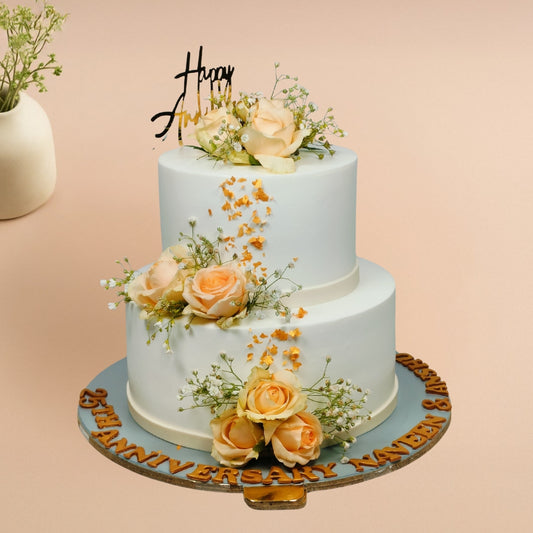 Silver Jubilee Anniversary Cake - Gurgaon & Delhi NCR | Cakofy