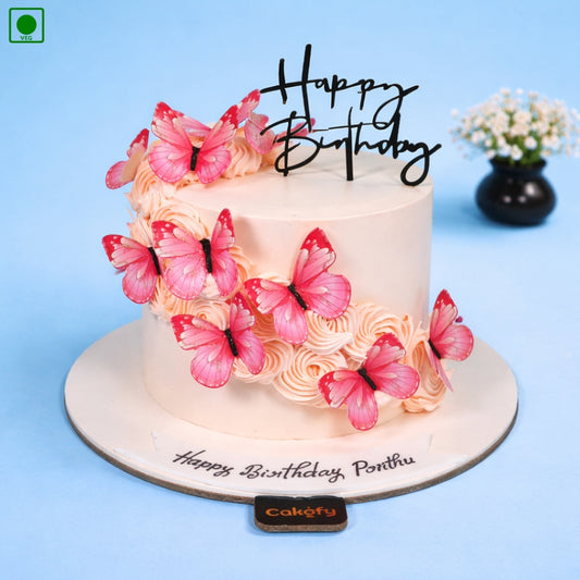 Soothing Butterfly Cake - Gurgaon & Delhi NCR | Cakofy