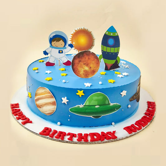 Space Theme Kids Birthday Cake - Gurgaon & Delhi NCR | Cakofy