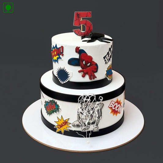 Spider Man Theme Cake - Gurgaon, Delhi & Noida