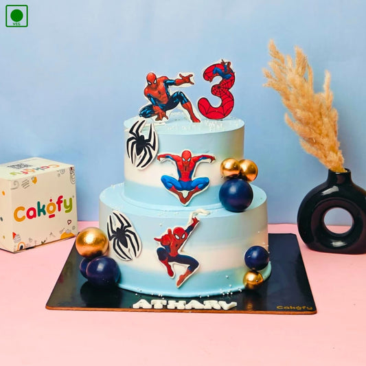 Spiderman Action Kids Cake – Gurgaon & Delhi NCR | Cakofy