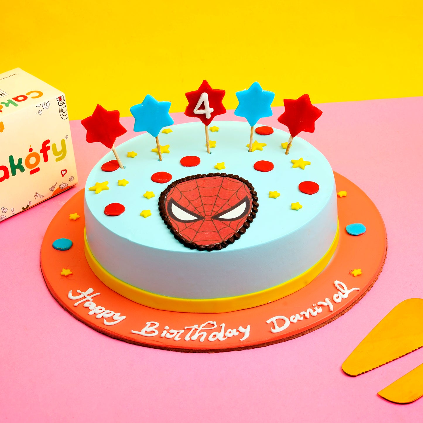 Spiderman Face Theme Birthday Cake – Gurgaon & Delhi NCR | Cakofy