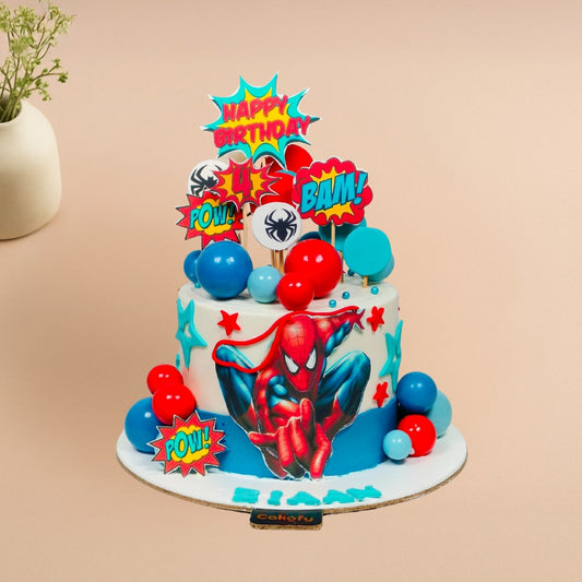 Spiderman Action Designer Cake – Gurgaon & Delhi NCR  Cakofy
