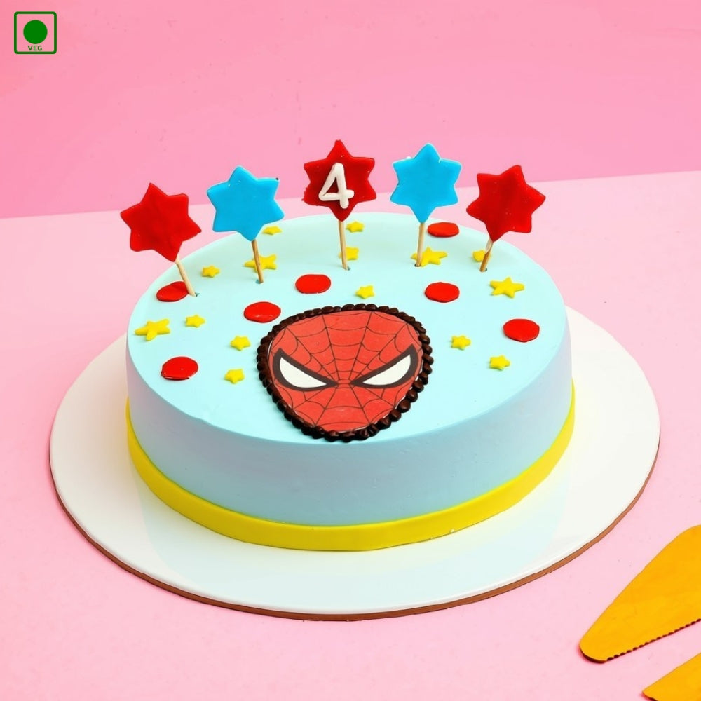 Spiderman Face Theme Cake – Gurgaon, Delhi & Noida