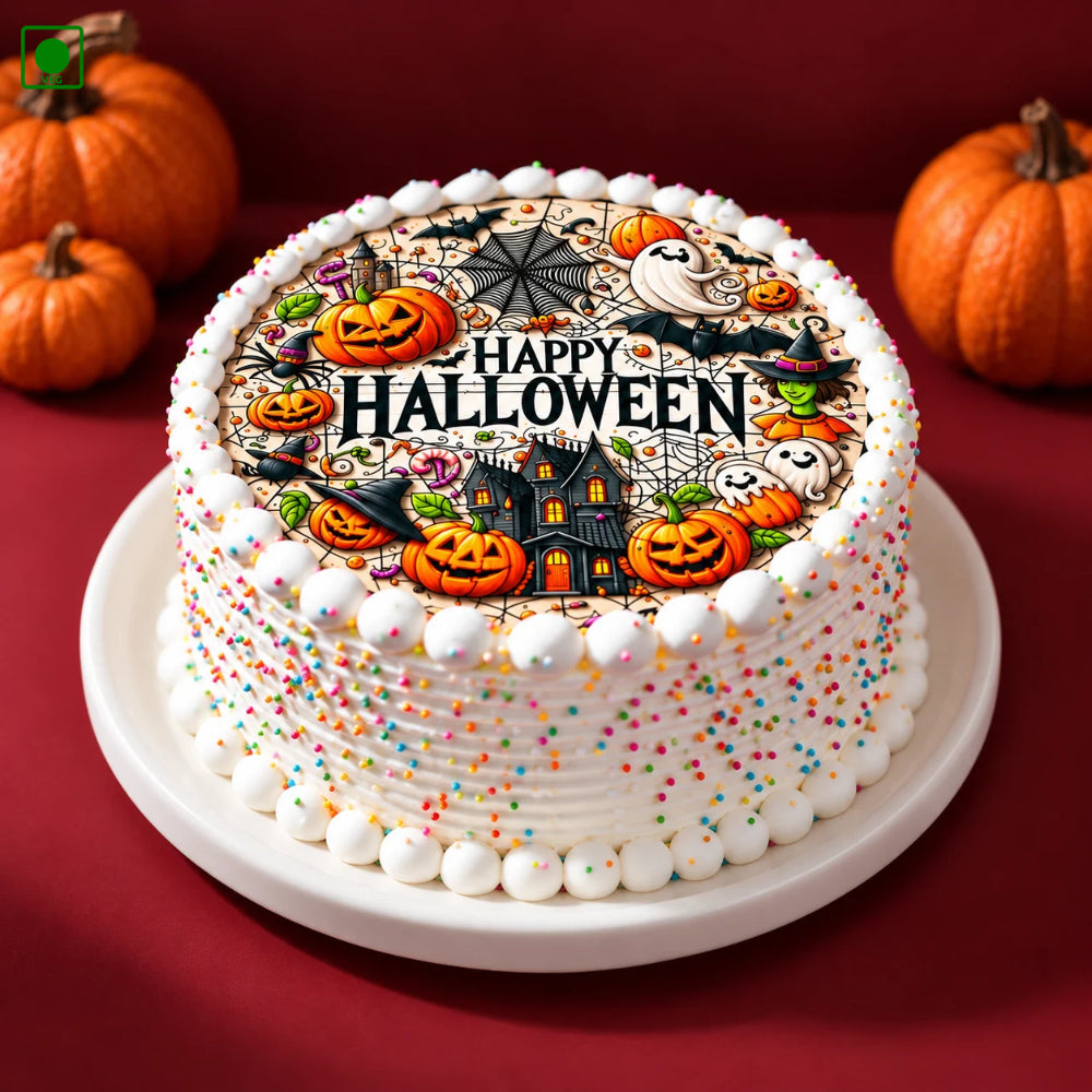 Spooky Pumpkin Party Cake - Gurgaon, Delhi & Noida