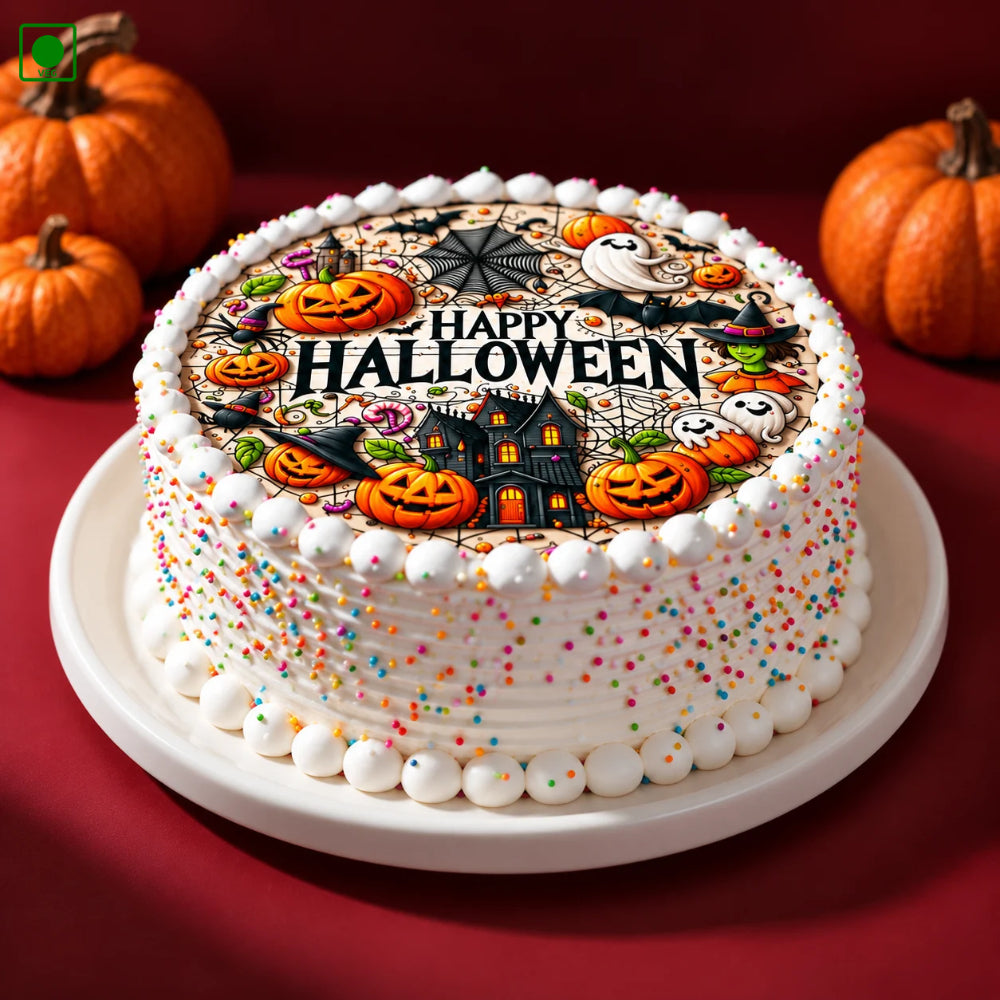 Spooky Pumpkin Party Cake - Gurgaon, Delhi & Noida