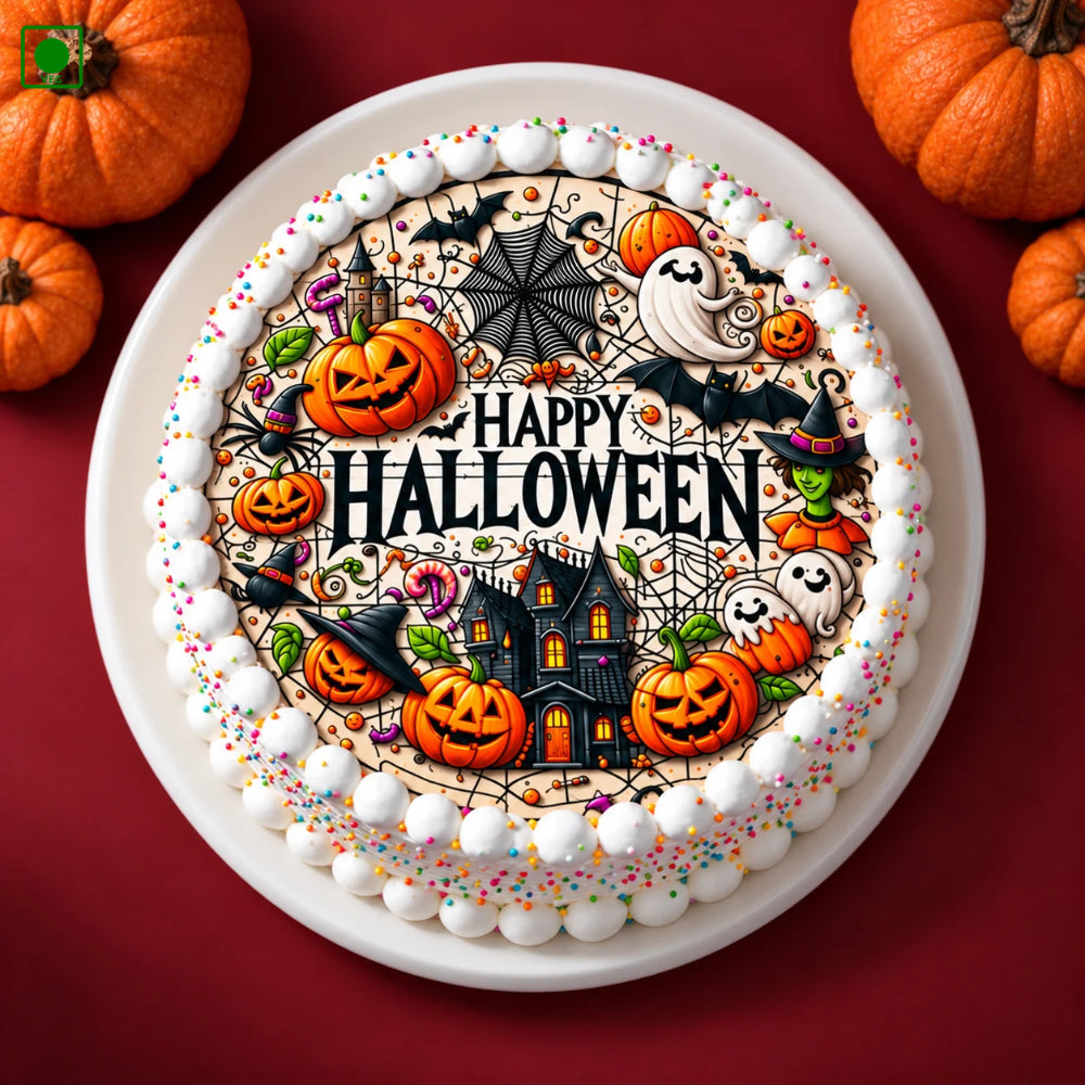 Spooky Pumpkin Party Cake - Gurgaon, Delhi & Noida