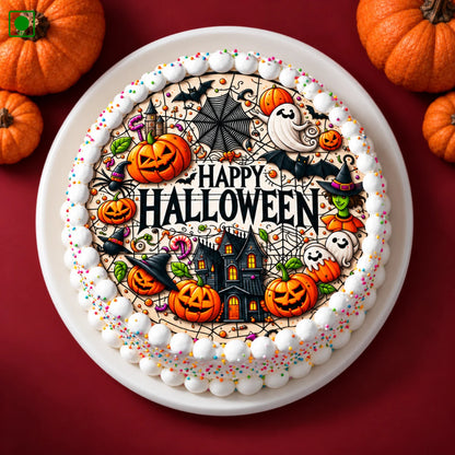 Spooky Pumpkin Party Cake - Gurgaon, Delhi & Noida