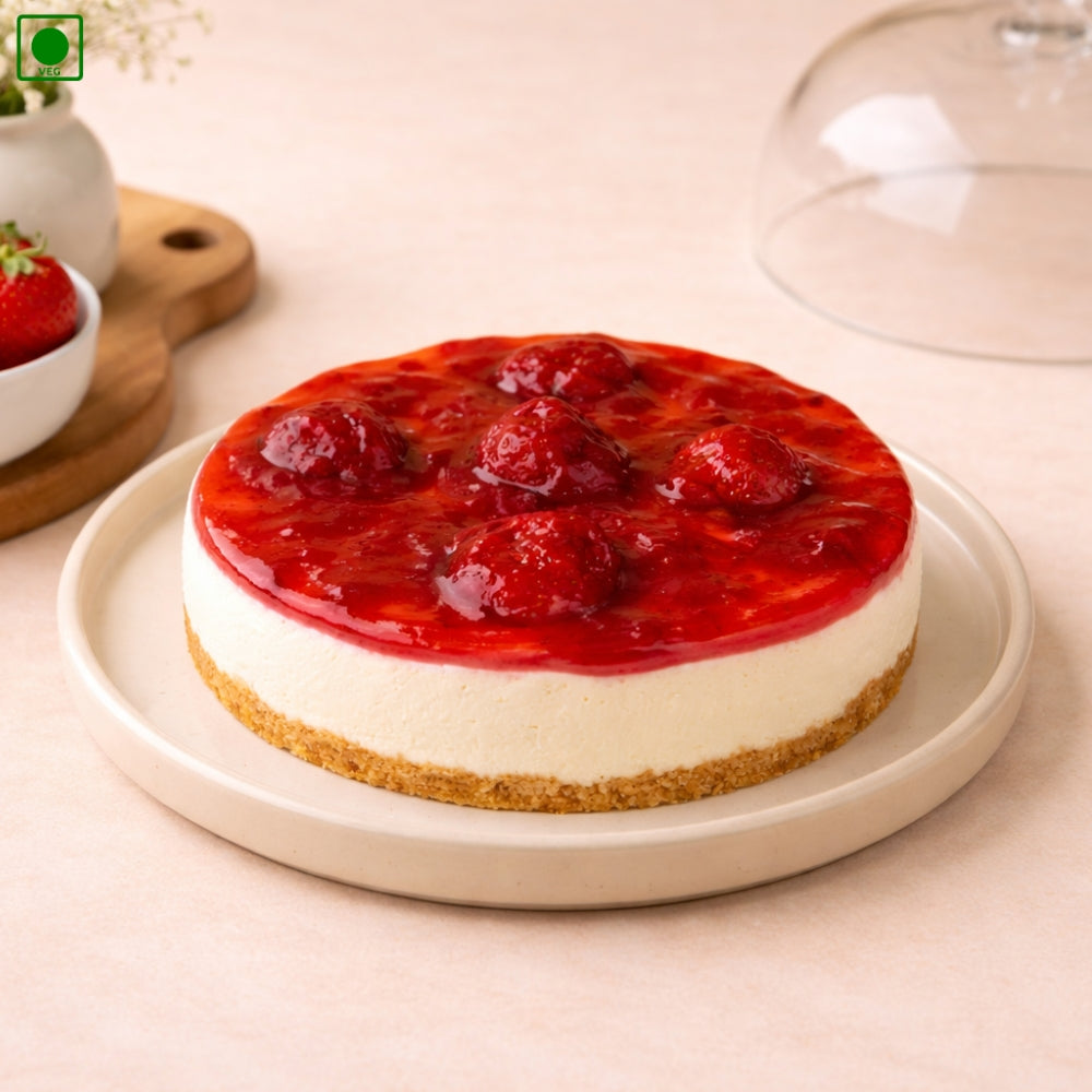 Strawberry Cheese Cake - Gurgaon & Delhi NCR | Cakofy
